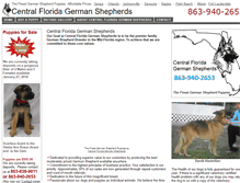 Tablet Screenshot of centralfloridagermanshepherds.com